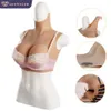 Costume Accessories Urchoice Sissy Bust Fake Forms Realistic Breast Plate Chest Crossdresser Silicone Boobs Breastplate Artificial Trans Tits