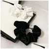 ヘアラバーバンドヴィンテージマーセル化サテン大腸ループヘアヘッドロープ3色のファッションドロップ配信ジュエリーヘアdhdro