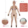 Costume Accessories Artificial Boobs Crossdresser Transgender Full Silicone Fake Breast Bodysuit with Head False Pussy Men Costume Dress E Cup