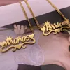 Aangepaste naam ketting roestvrij staal Cubaanse ketting goud gepersonaliseerde naamplaatje ketting choker ketting hanger sieraden voor vrouwen mannen 240125