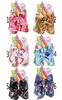 7039039 Christmas JOJO Siwa Big Ribbon JOJO Bows Cute Santa Claus Print Hair Bows Rhinestone Knot Hair Clip Fashion Hair Acc3476442