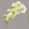 Dekorativa blommor 9heads 100 cm Artificial Butterfly Orchid Moth Orchids Fake Home Decor Wedding Decoration Flores Artificiales