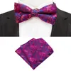 Bow Ties Tide Mans Plum Blossom Polyester 12 6cm bowtie 25 25 cm näsduksuppsättning bröllop affärsficka fyrkantig slips