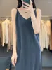Casual Dresses Long Slip Dress For Women Wool Sleeveless Vests Arrivals Knitwear Sweaters & Jumpers Comfortable Simple And Fashionable