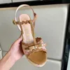 Luxury sandals women chunky high heels designer dress shoes straw ankle strap buckle fashion platform party wedding shoe