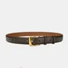 Belts New Luxury Designer WomenGenuine Leather Belt High Quality Metal Pin Buckle Adjustable Waistband Fashion Fine Lady Jeans Belts