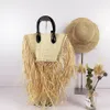 HBP Straw Tassel Bag Fashion Rattan Weave Ladies Handies Handbag مصمم شهير مصمم يدويًا أكياس رسول الكتف