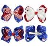 4th of July Girls Hair Bows Hair clip Flag Ribbons Hair accessories 35inch Independence Day American National Barrettes7099322