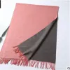 Mode Automne Hiver Écharpe Top Super Pur Cachemire épais Femmes Doux Gland style Designer Châle foulards de luxe foulard Taille 140 * 140 CM pashmina