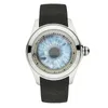 Relógios de pulso Luxo Terra Relógio Automático Moda Bolha Vidro Relógios Homens 46mm Arte Mecânica Eye Ball Dial Relógios Kafyase 2024