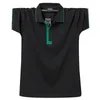 Polo da uomo POLO Camicia Extra Large Taglia M-6XL Business Estate a maniche corte Risvolto T-shirt in cotone pieno