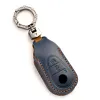 Äkta lädernyckelöverdrag för Mercedes Benz S klass W223 2020 2021 Bilinredningar Keyring Shell Fob Case Holder