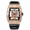 Watches Swiss Top armbandsur Skone Space Time Men's Outdoor Sports Watch New Diamond Hollow Skull Quartzbwe5