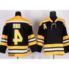 Vintage Hockey Jerseys #4 Bobby Orr Jersey Mens Black 75th Winter Classic Yellow Stitched Shirts 1976 Nation Team A Patch M-X 97