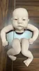 18 Inches Reborn Doll Levi Awake Kit Open Ones Eyes Life Tele Touch Oavslutade delar med tygkropp Vinyl Mold 240119