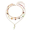 Ожерелья с подвесками, 3x ювелирное ожерелье, простое для лета, пляжа, подарок на день рождения, повседневная одежда