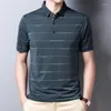 Męska polo letnia moda krótkie koszulę polo Men Business Casual Male Fit Slim Carean Clothing S Top Ubrania