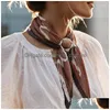 Broches Broches Foulard En Soie Anneau Clip T-Shirt Pinces À Cravate Broche Femmes Foulards Fermoir Boucle De Taille Mode Métal Pour Chemises Vêtements Déco Dhymm