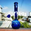 9,3 pollici di fumante giallah tubo d'acqua in vetro bong gorgogliatore shisha + ciotola da 14 mm blu