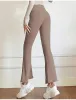 Pantalon évasé taille haute pour le levage des hanches, sensation nue, élastique sur quatre côtés, sans couture, de Yoga, de sport, Pilates professionnel, Fitness, nouvelle collection