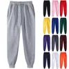 Calças femininas homens mulheres harem cor sólida streetwear cintura baggy joggers carga primavera hip hop esportes ropa mujer