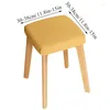 Housses de chaise housse de tabouret carré universel ménage élastique bureau table à manger en bois massif moderne minimaliste multicolore