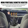 Rayhong Portable Smart Miniature Vibration Radiateur Aide Voiture Intelligente Dissipation Thermique Voiture Énergie Solaire Véhicule Décoration Intérieure Fournitures en gros