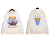 Designer herenhoodie met letterprint Retro oud patroon Trendy streetwear herfst- en winter heren casual los sweatshirt met capuchon