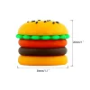 Hamburger Shape Wax Container Silicone Jar 5 ml Silikonbehållare Matkvalitet Jar Oilhållare för förångare DAB Tool Storage ZZ