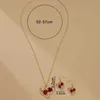 Hanger Kettingen Obega Creatieve Liefde Roos Hart Hanger Ketting Voor Vrouwen Prachtige Zirkoon Forever Ketting Romantische Valentijnsdag Sieraden YQ240124