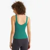 Lu Align U Gilet d'entraînement à dos profond Débardeurs de gymnastique Sensation nue Fitness Sport Chemises sans manches avec soutien-gorge intégré Top Active Wear Yoga Lu Lemon LL 2024