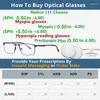 Sunglasses Women Men Blue Light Blocking Prescription Glasses CR39 Optics Lenses Reading Myopia Eyeglass TR Plate Eyeglasses Frame