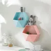 Vaser praktiska abs vertikala blomma potten geometrisk hexagon vägg planter diy 6 färger blomkruka för sovrum