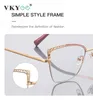 Vicky Fashion Optical Frame Brand Design Women Eyeglassesカスタマイズされた処方箋アンチブルーライト処方メガネ3106 240123