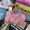 Duffle Bags Nass- und Trocken-Trennnetz, roter Buchstabe, tragbare wasserdichte Fitness-Tasche für Herren, Schuhposition für Damen, leicht, kurze Distanz, Geschäftsreise, 230406