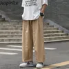 Pantaloni da uomo Abbigliamento da lavoro stile americano Utensili da lavoro Pantaloni larghi da uomo casual a gamba larga hip-hop larghi a nove punti Abiti maschili