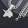 Naszyjniki wisiorek Modne klasyczne wysokiej jakości metalowe kreskówki przesuwane pasujący łańcuch liny 4 mm dla mężczyzn damskie prezenty biżuterii