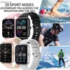 Smart Watches Y22 Smart Watch 1.7Inch HD Touch Screen Bluetooth-kompatibelt svar Ring IP67 Waterproof Push Push Hearts Monitoring Smartwatch YQ240125