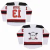 1909-1999 Filme Retro CCM Hockey Jersey Bordado 69 Thug Glatt Jerseys para Homem Tamanho Marinha B 34