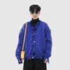 Erkek Sweaters Sonbahar Erkek Örgü Sweater Coat Kişilik Koreli Hip-Hop hırka Moda Püskül Düz Renk UNISEX