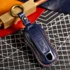 New Luxury Leather car key case cover fob protector for Porsche Cayenne 718 958 Panamera 911 Macan keychain holder keyring shell