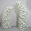 Flores decorativas céu cheio estrela arranjo de flores bordado bola rosa boi chifre arte casamento arco prateleira decoração