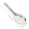 Spoons Flat Bottom Spoon Small For Dessert Replaceable Dinner Metal Table Eating Convenient Soup