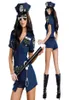 Sexy Police Woman Officer Uniform Costume Halloween Clubwear Zipper Erotic Outfit Cosplay Carnival Fancy Party Dress Y09036976380