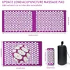 Extra Long Acupuncture Massage Yoga Cushion Kuznetsov's applicator Acupressure Relieve back Foot Pain Massage Pillow Shakti Mat 240119