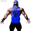 Men's Tank Tops 2021 Gym clothing cotton singlets Men's Undershirt bodybuilding tank top men fitness shirt muscle guys sleeveless vest Tank topsL240124