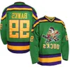 Mens Mighty Duckss Jersey 33 Greg Goldberg 96 Charlie Conway 99 Adam Banks Dikişli Buz Hokey Formaları Stok Fas Nakliye S-X 11