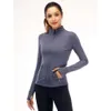 Womens Yoga Jogging Long Sleeved With Fleece Jacket Wear Ladys Legging No Embarrassment Line Pants Hip Lift Tight High Waist Nude Fitness Ex 90
