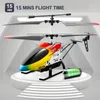 Hélicoptère RC 3,5 canaux 2,4 G avec télécommande sans fil 4D-M5 en alliage d'aluminium, modèle d'avion, mini drone avec 2 piles, cadeau de jouets