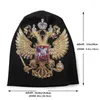 Berets Russian Coat Of Arms | Winter Warm Knitted Cap Beanie Men Soccer Russia Hypnotzd Music Sport Do Mundo 2024